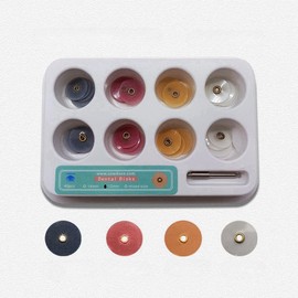 40pcs/80pcs per Pack Dental Oral Resin Polishing Disc Mandrel Set High Quality Dental Technique Kit Finishing System Dentistry (1 Set B(40pcs) 12mm)