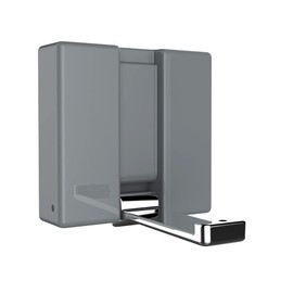 Wenko Basic Alpha 50554100 Folding Hook 8 x 8 x 2.5 cm ABS Grey