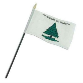 BD1 an Appeal to Heaven Tree with Grass Washington Cruisers Flag 4'x6' Desk Stick