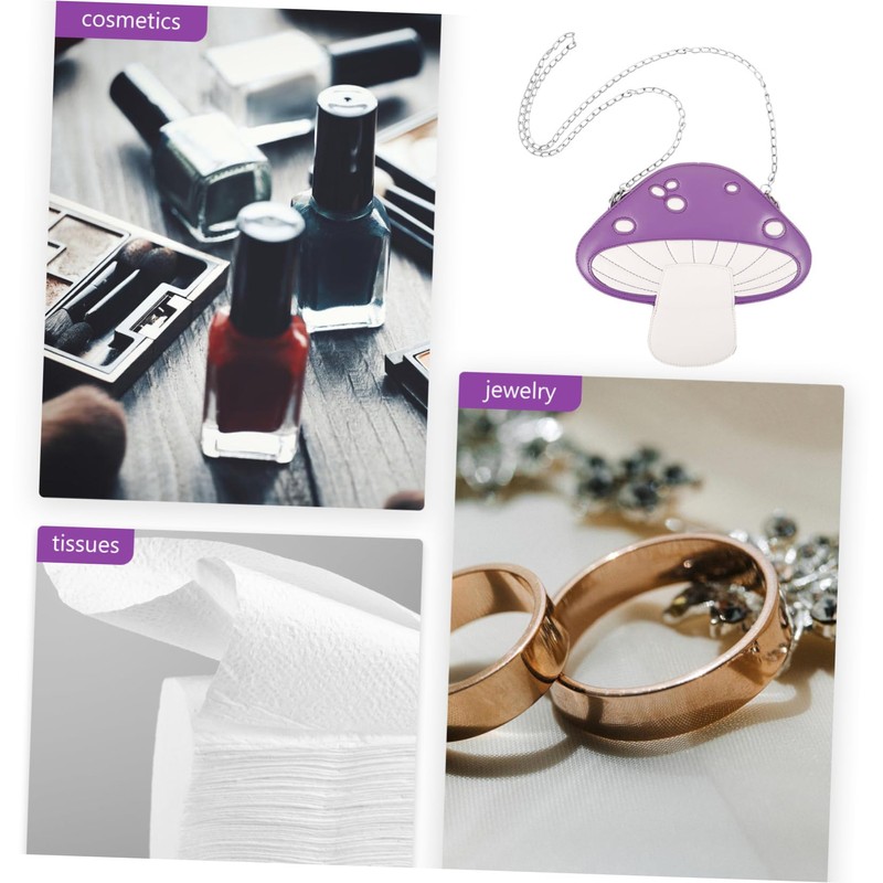 FOMIYES Unique Mushroom Shape Purse Women's Summer Bag Patent Leather