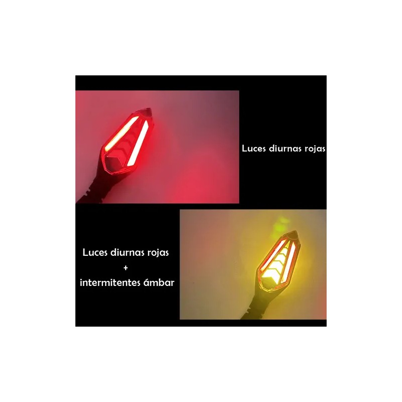 2pcs Luces Led Direccionales Para Moto Secuencial Indicador