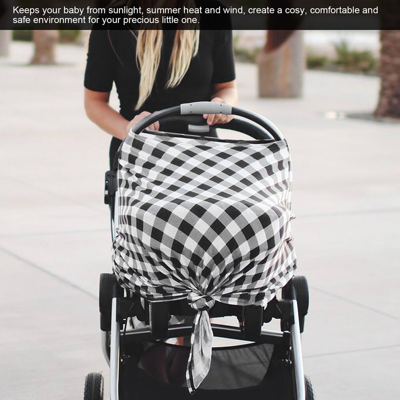 Breastfeeding Scarf Poncho MultiFunction Baby Nursing Cover Infant Car Seat
