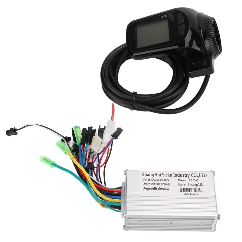 36/48V 350W Brushless Motor Controller with LCD Display Panel for