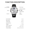 LIGE Men's Watches Chronograph Waterproof Large Face Date Luminous Fashion