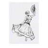 'Flamenco Dancer' Temporary Tattoo - Water Resistant, Skin-Safe, Non-Toxic Transfer
