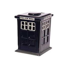 Puckator Ceramic London, Police Box-Dr Who Type Bank, Would Make A Gift, Mixed, Height 17cm Width 7cm Slot 3cm