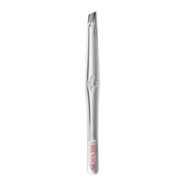 Revlon - Pinzas multiusos con punta inclinada, herramienta de maquillaje para cejas y vello encarnado, hechas con acero inoxidable