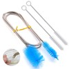 Stainless Flexible Cleaning Brush Kits,1 pcs Double Ended Hose Pipe
