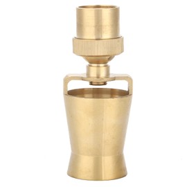 WQAPVHBG Brass Fountain Nozzle Spray, 1" DN25 Brass Pond Fountain Head, 5.5 x 2in Ice Tower Nozzle for Garden Pond, Amusement Park, Library Defult