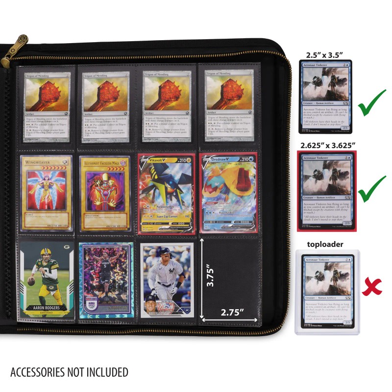 ENHANCE Trading Card Album - 12 Pocket Side Loading Card