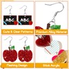 Laffact Teacher Acrylic Earrings for Women, 12 Pairs Back to