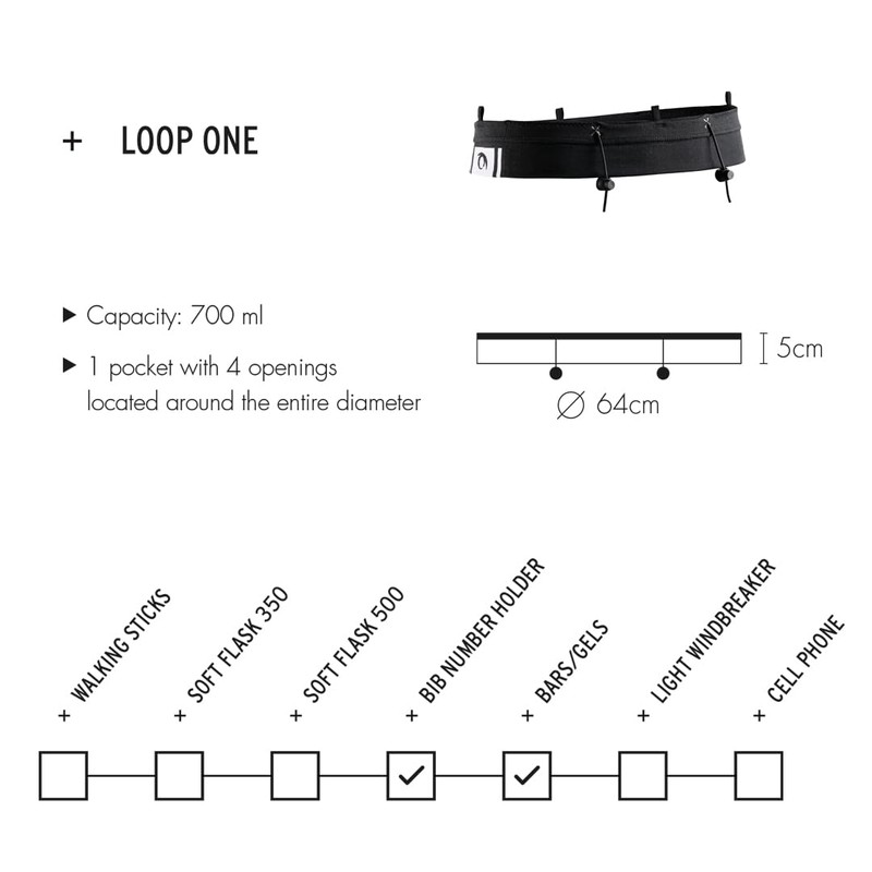 LURBEL Loop One, belt carrier, trail belt, slider belt, optimal