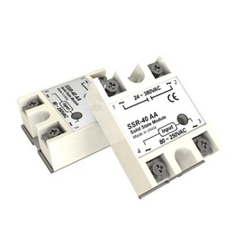 YQSIYU SSR-40AA Solid State Relay AC to AC Single Phase Input 80-250V AC to Output 24-380V AC 40A 2PCS
