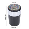 Car Ashtray Smokeless Blue LED Ashtray Cup Holder with Double