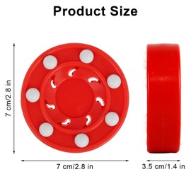 CaiYuanGJ Pack of 2 Puck Ice Ball Hockey, Puck Hockey Ball, Puck Roller Hockey, Pucks Street Hockey Ice Hockey Balls, Reusable, for Ice Hockey Training, Professional Games, Outdoor Training Venues