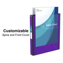 Staples 1 1/2-inch 3-Ring Better Binder, Purple, 3/Pack (ST55863-CCVS)