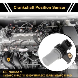 VekAuto 1 Pc No.1M5A6C315AC Crankshaft Position Sensor for Ford Focus 1.8 TDCi 2001-2004 Sturdy Car Engine Crank CKP Sensor