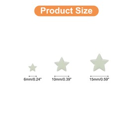 sourcing map 1 Set Glow Stars, Glow in The Dark Ceiling Stickers, 3D Stars Wall Decals Glowing Decal Decoration for Ceiling and Wall