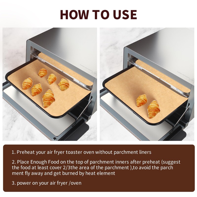 Air Fryer Parchment Paper for Ninja 8-in-1 Flip Toaster Oven