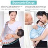 HINATAA Breathable Baby Sling Adjustable Baby Carrier Swaddle, Quick Drying,
