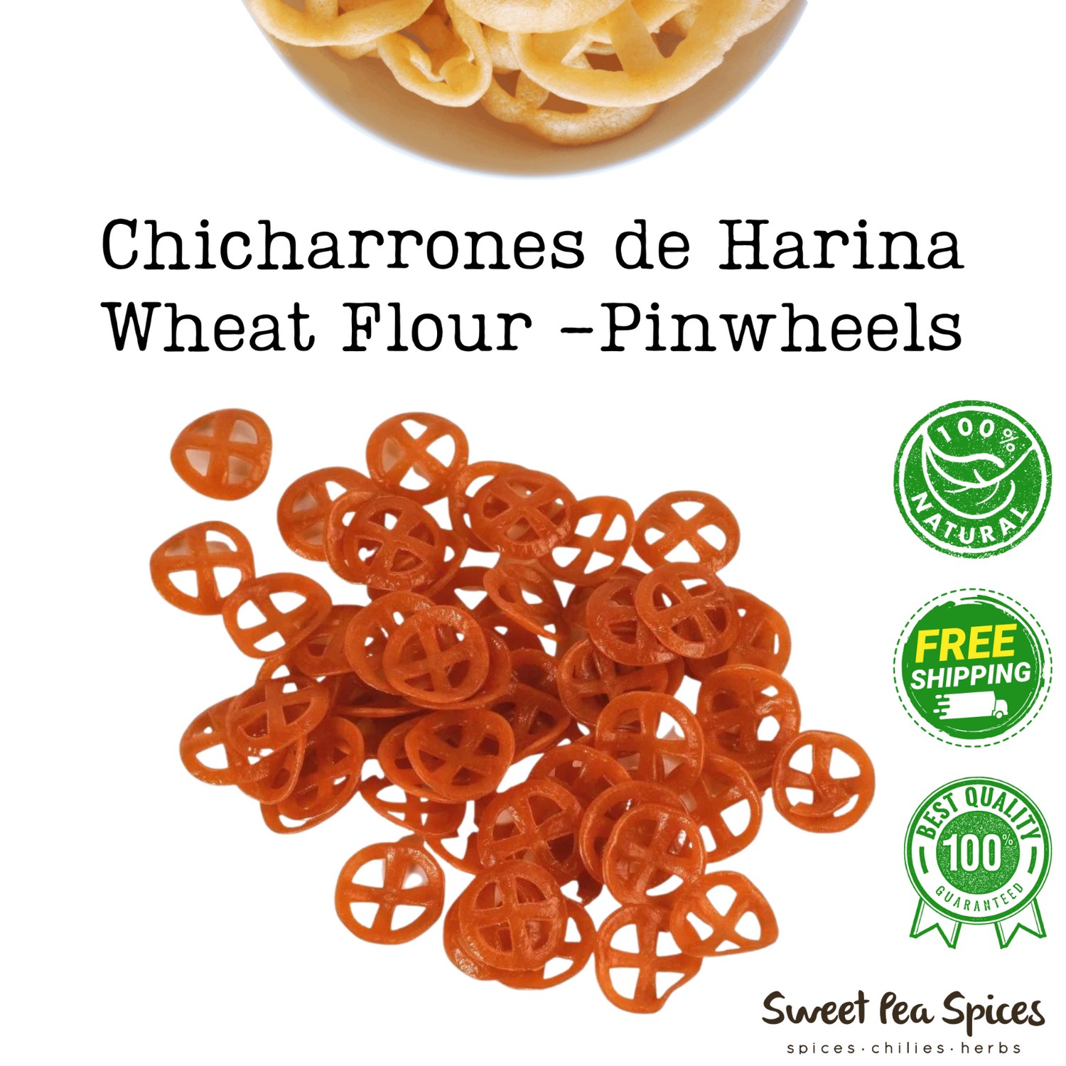 Duro Wheels 3lb Chicharrones de Harina Ruedas Uncooked Fritura de
