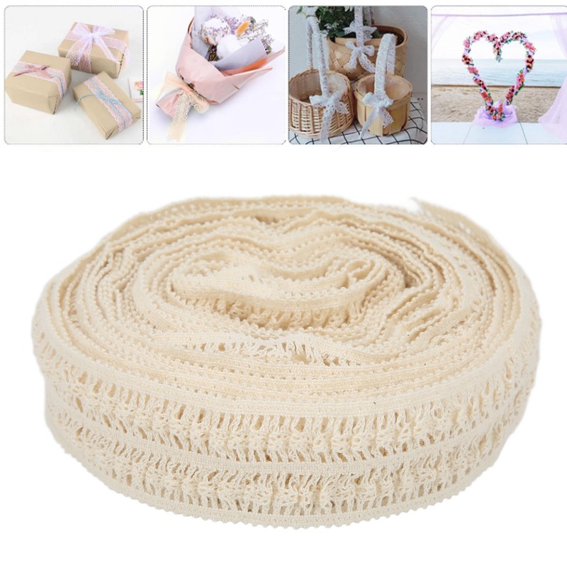 Lace Ribbon Clear Pattern Soft Touch Durable Lace Sewing Trims