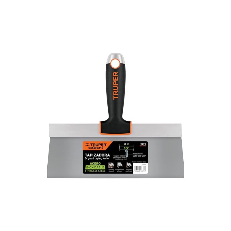 Truper Expert ETA-10X, Espátula tapizadora de 10" acero inoxidable