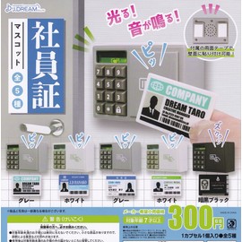 Employee Card Mascot (All 5 Types Set (Full Comp) Gacha Gacha Capsule Toy, Acrylonitrile Butadiene Styrene