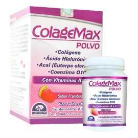 Colage Max En Polvo Colágeno, Ácido Hialurónico, Sabor Frambuesa                                                                                      