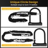 NDakter Motorcycle Locks Anti Theft, Heavy Duty Bike U Lock