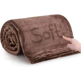 Soft Cotton Fleece Throw Blanket for Everyday Comfort – Cozy All-Season Cover for Sofas, Beds and Travel