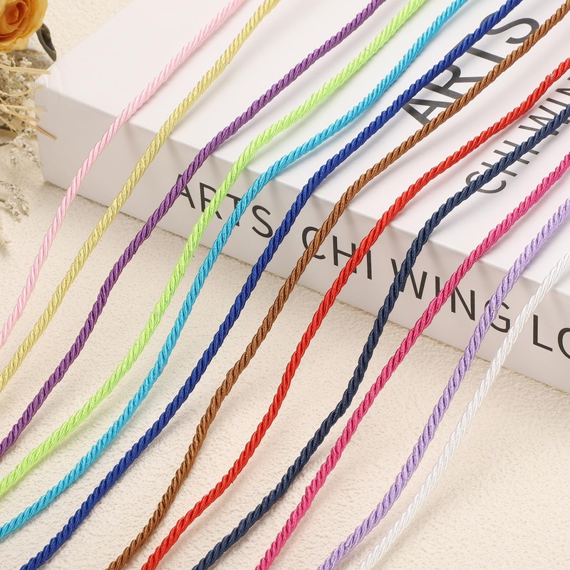 sourcing map Twisted Cord Trim, 3mm/11 Yard Trim Cord Rope