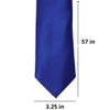 tiemart Solid Color Necktie (Sapphire Blue)