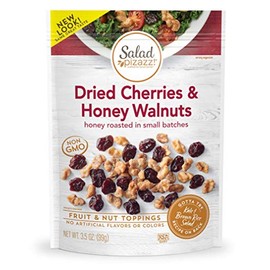Salad Pizazz ! | Salad Topping | OZ - 12 3.5OZ (3.5 ) Resealable Bags Dried Cherries & Honey Toasted Walnuts ,42 Ounce