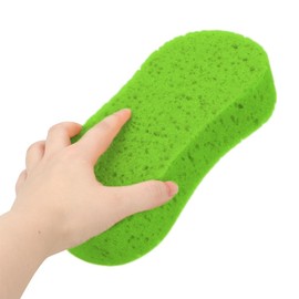 Large Soft Touch Coral Sponges, 5pack，Non-Scratch, High Foam, for Ultimate Washing Car, Bike, Boat or Household Cleaning Needs (Green)