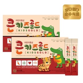 [Pure Food] Children’s 6-year-old red ginseng Big Kids Gold (30 packets of 10g) 1+1, 60 packets in total / [순수식품] 어린이 6년근 홍삼 큰키즈 골드(10g 30포) 1+1 총 60포