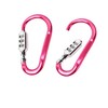 MyyYiTar 2pcs Large 3.8 inch Carabiner with Built-in 3-Digit Combination