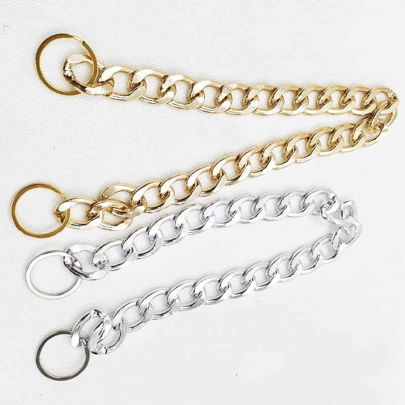 Dog Chain Collar Heavy Duty Choker Double Pet Slip Check