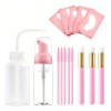 Kit Rosa De Limpieza Para Extensiones De Pestañas 15pz