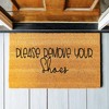 Please Remove Your Shoes Doormat - Funny Welcome Mat -
