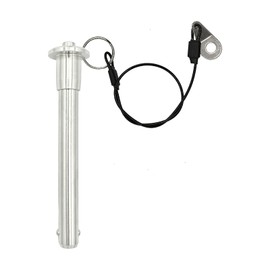 1 Pcs Stainless Steel Ring Handle Locking Pin Ball Lock pins Quick Release pin with Button Locating pins Safety pins (0.31" x 1.38")