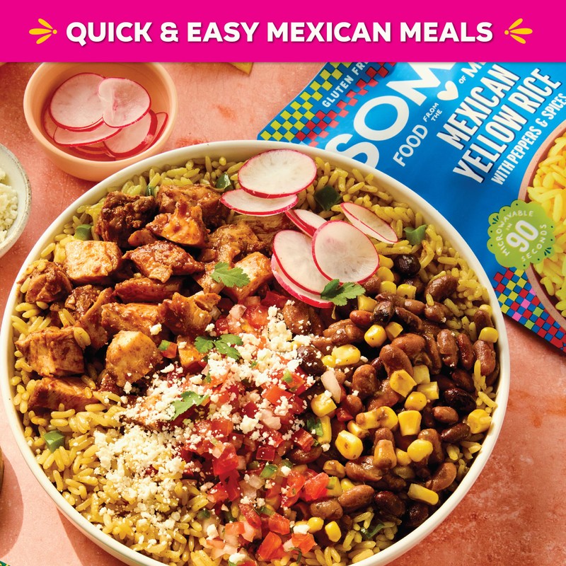 SOMOS Mexican Yellow Rice | Gluten Free, Non-GMO & Microwavable