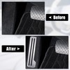 A ABSOPRO Foot Pedal Cover Non-Slip No Drill Metal Silver