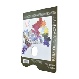 Paleta para Óleo y Acrílico Rodin ATL Desechable con 50 Hojas