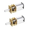 bnafes 2PCS Gear Motor DC 6V 300RPM Micro Gear Box