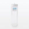 Muji MDC47A2A Horizontal Water Bottle with Strainer, White, Approx. 6.6
