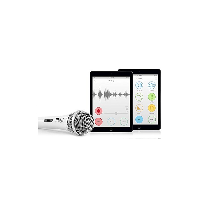 IK Multimedia iRig Voice - White Mobile Handheld Microphone