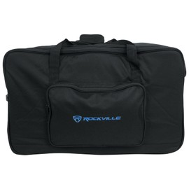 Rockville SB15 v2 Rolling Travel Bag w/Wheels For Most 15" DJ PA Speakers+Stands