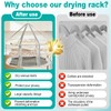 3-Tier Folding Mesh Clothes Drying Rack, Hanging Sweater Dryer for