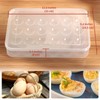 Newness Deviled Egg Containers with Lid, (Set of 2), Plastic